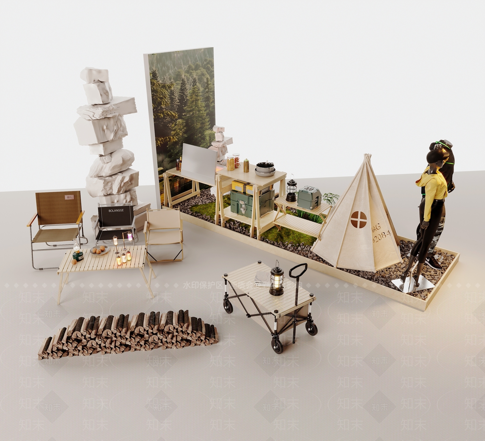 帐篷3D模型下载【ID:1189214331】