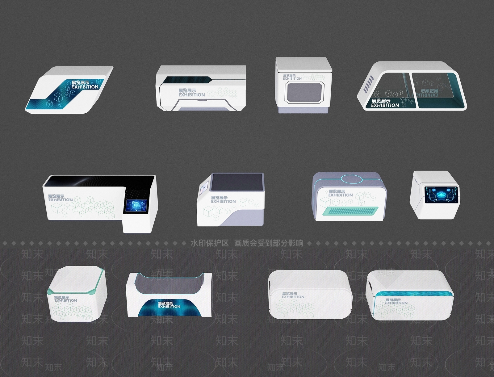 展示台SU模型下载【ID:1189214706】