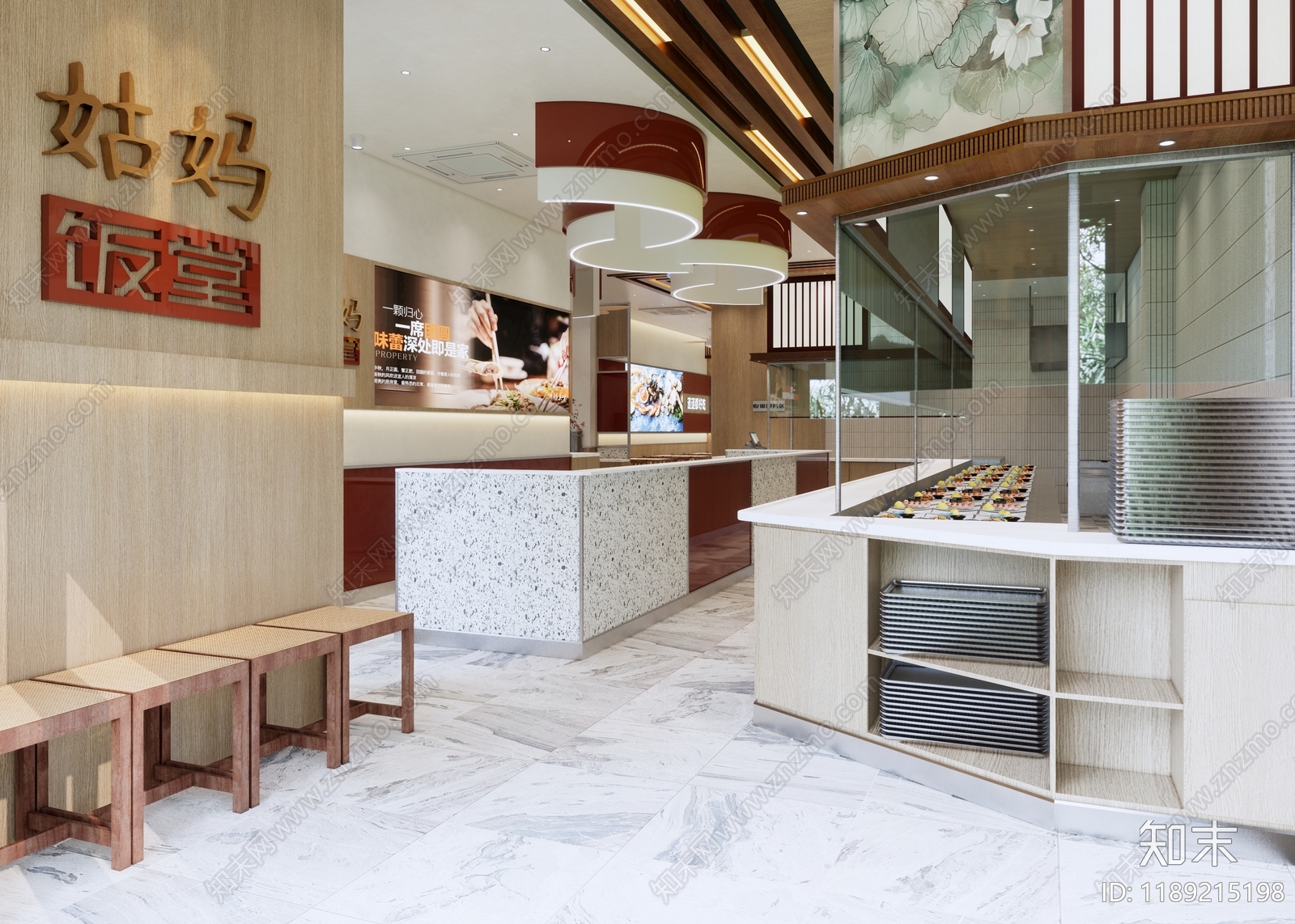 现代快餐店cad施工图下载【ID:1189215198】