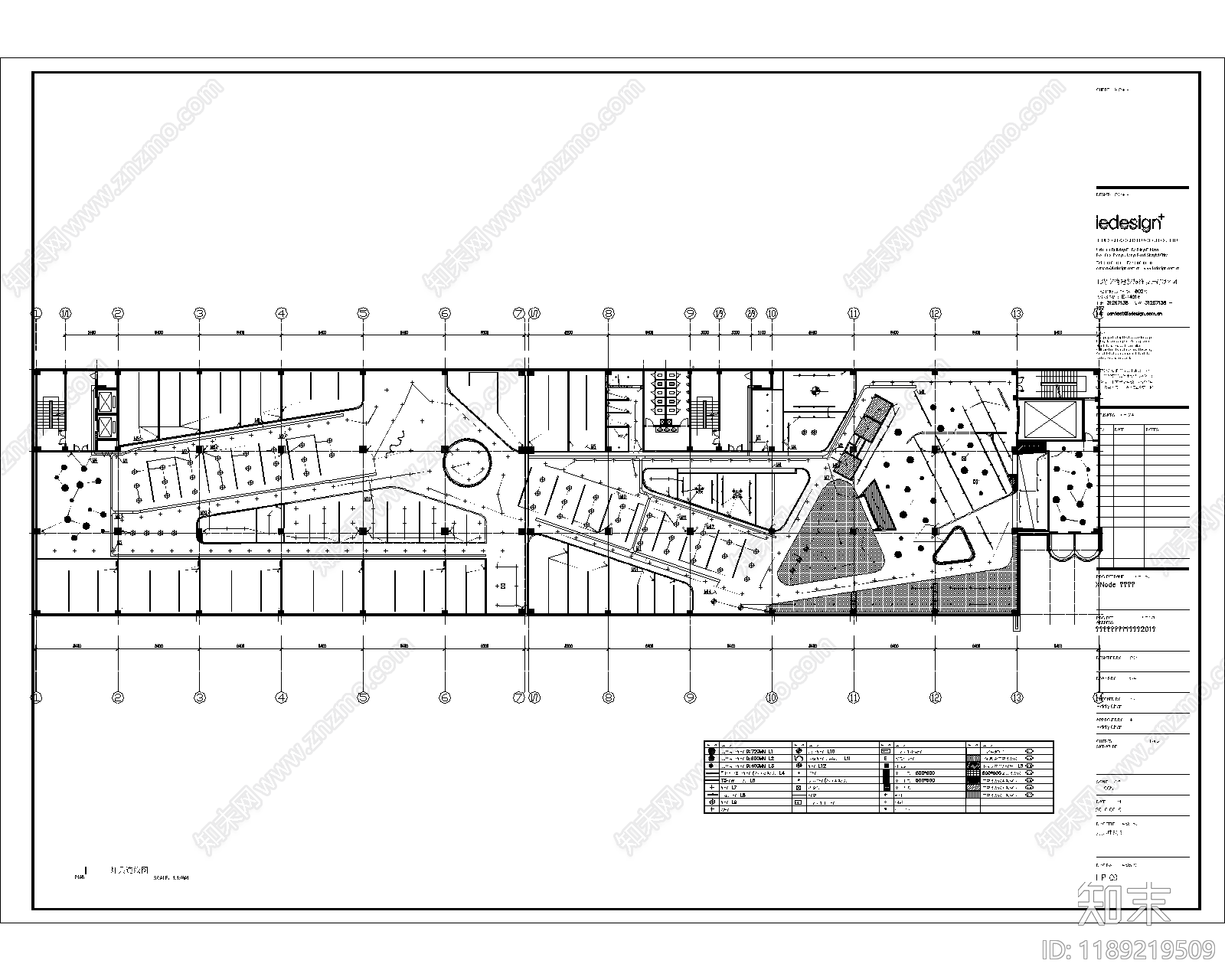 现代整体办公空间cad施工图下载【ID:1189219509】