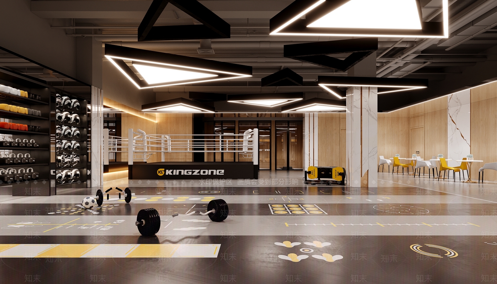 现代健身房3D模型下载【ID:1189220853】