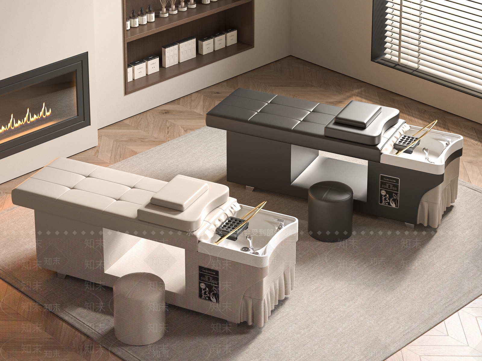 现代按摩床3D模型下载【ID:1189221433】