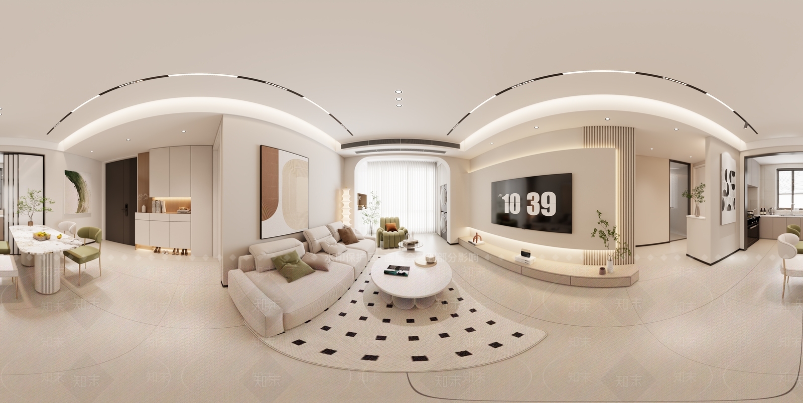 奶油客餐厅3D模型精品下载_3dmax模型_知末网