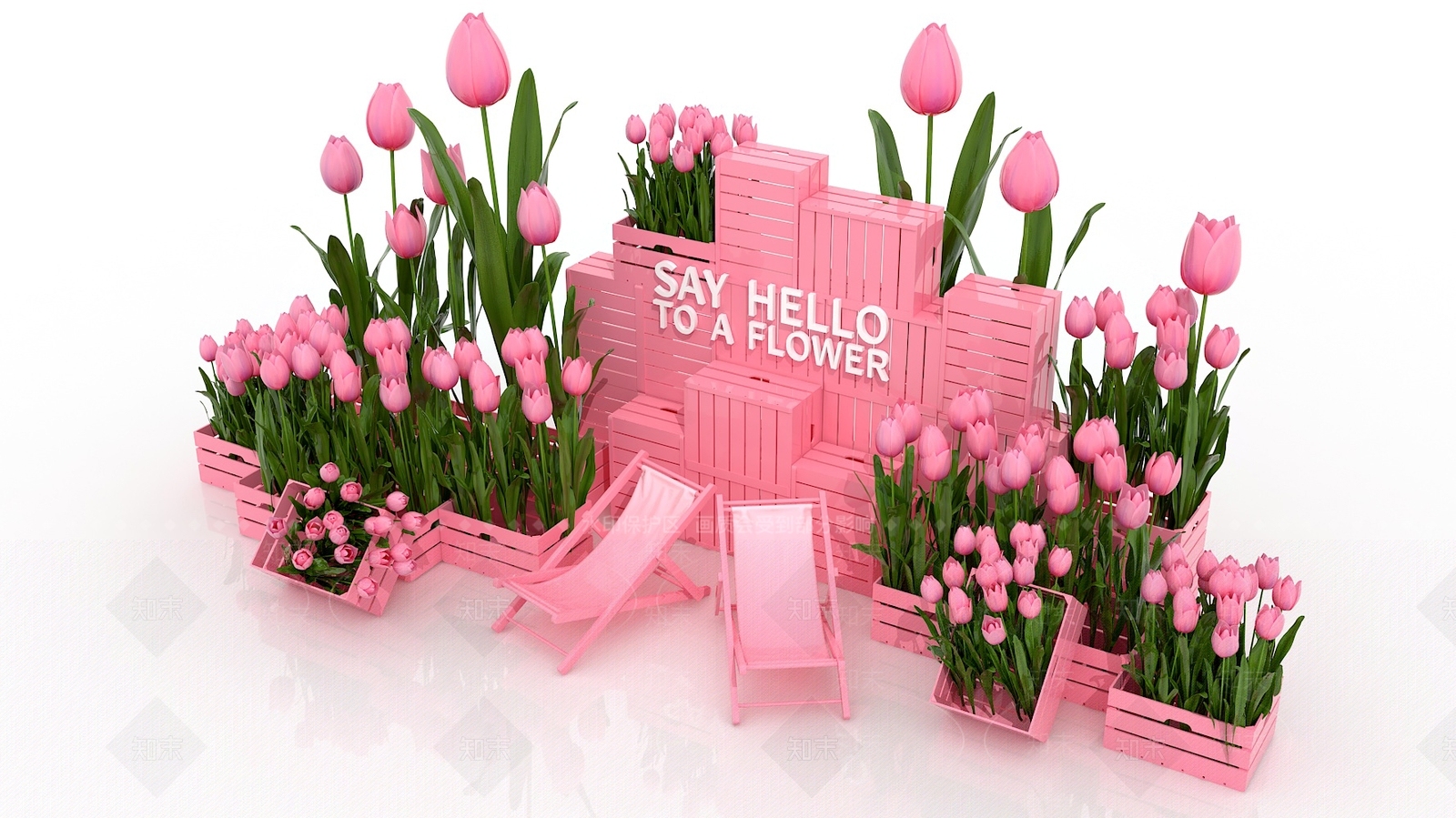 现代美陈3D模型下载【ID:1189225931】