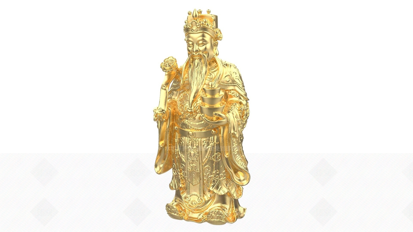 现代摆件组合3D模型渲染效果图
