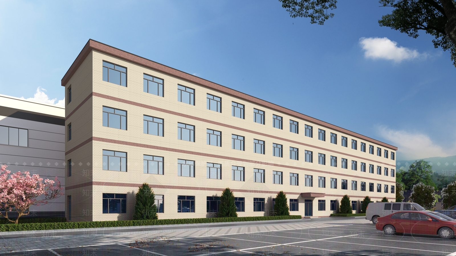 现代办公楼3D模型下载【ID:1189235419】