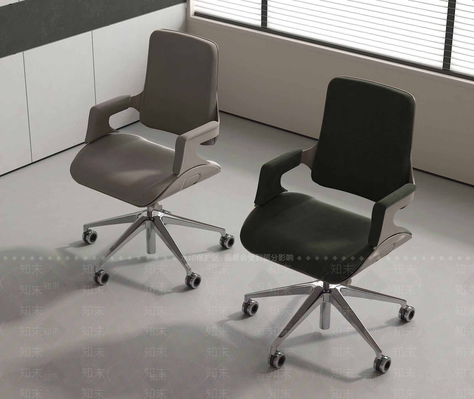 现代办公椅3D模型下载【ID:1189235598】