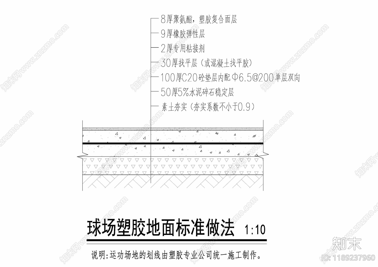 地面综合节点cad施工图下载【ID:1189237960】