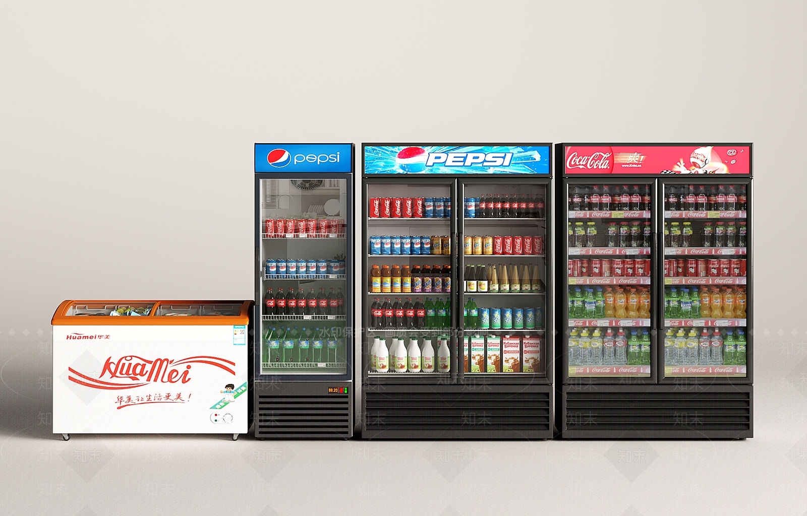 冰柜SU模型下载【ID:1189241132】