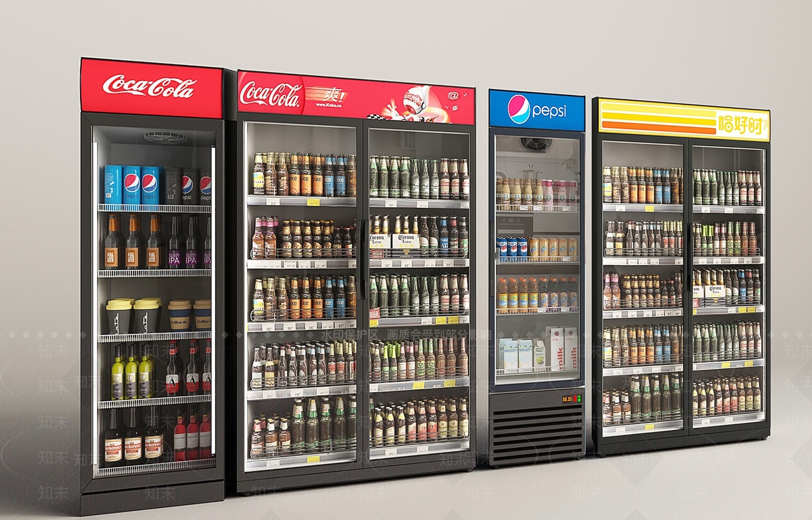 冰柜SU模型下载【ID:1189243380】