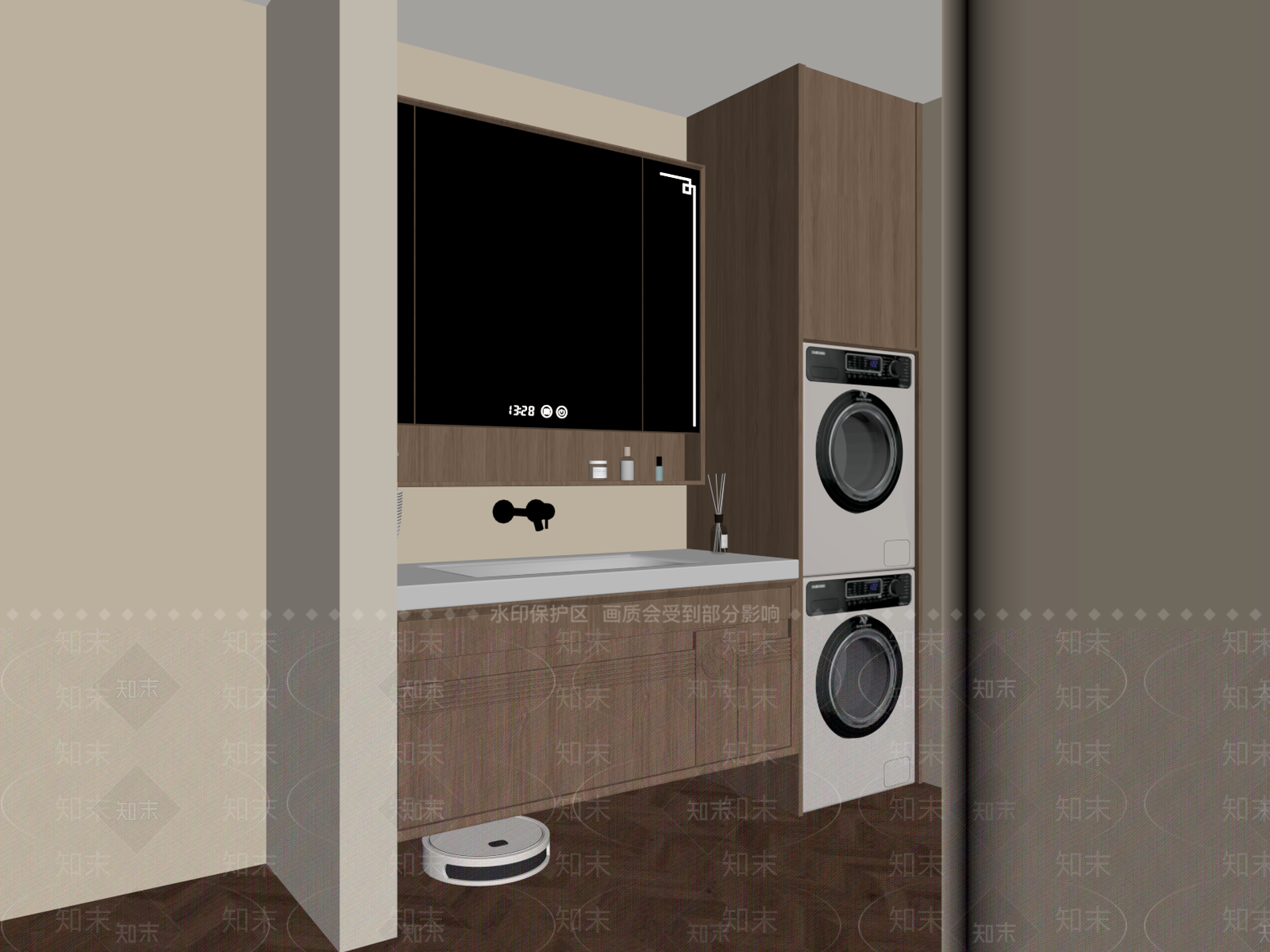 新中式卫生间SU模型下载【ID:1189242915】