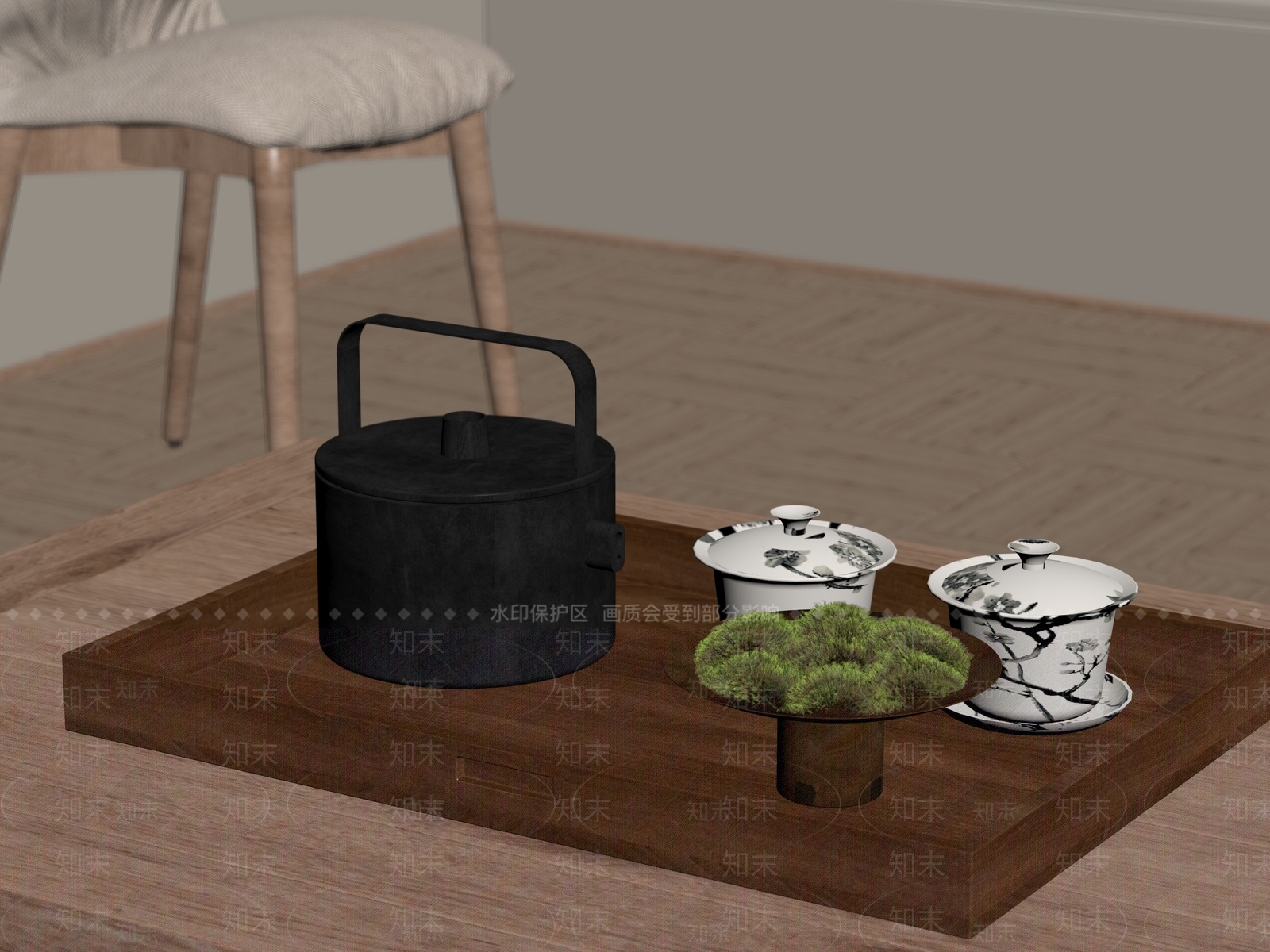 茶具SU模型下载【ID:1189245180】