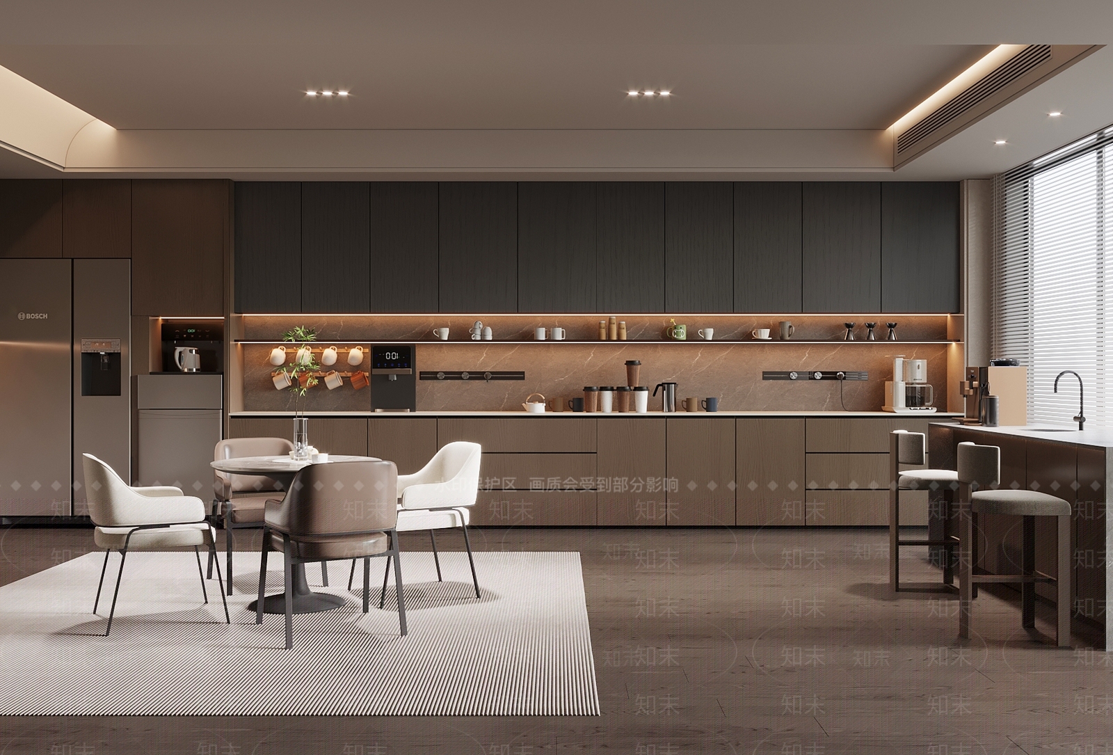 现代意式茶水间3D模型下载【ID:1189250321】