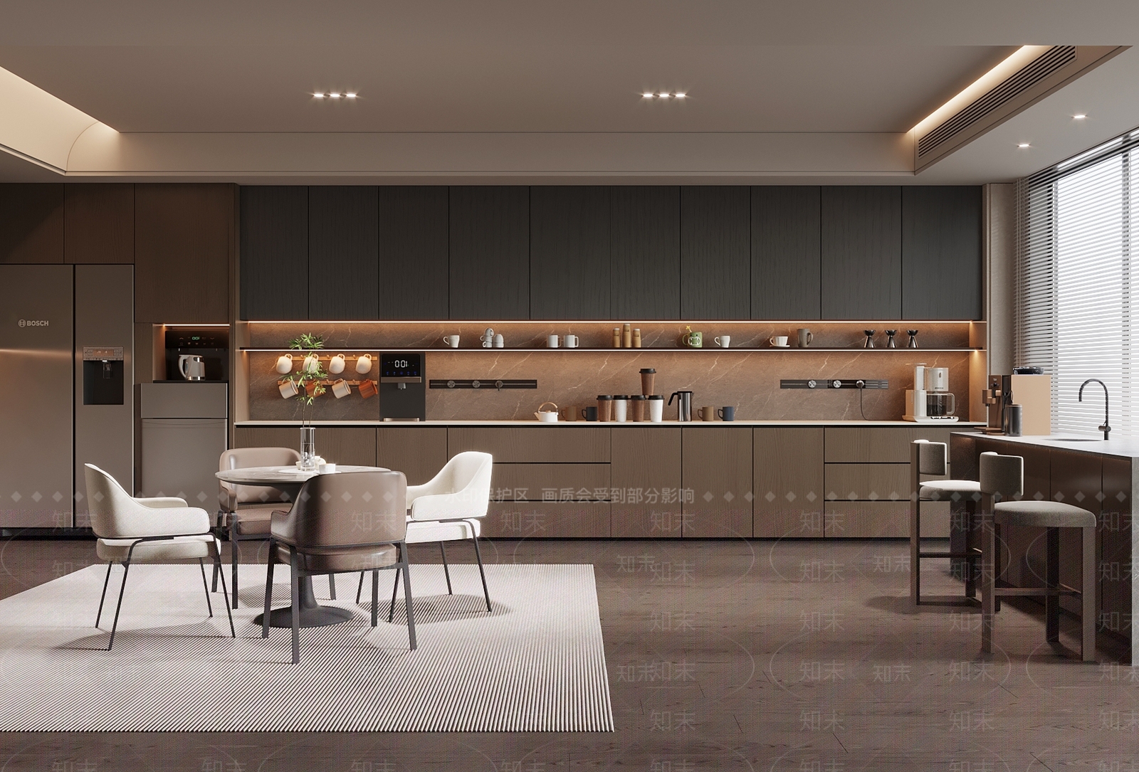 现代意式茶水间SU模型下载【ID:1189250419】