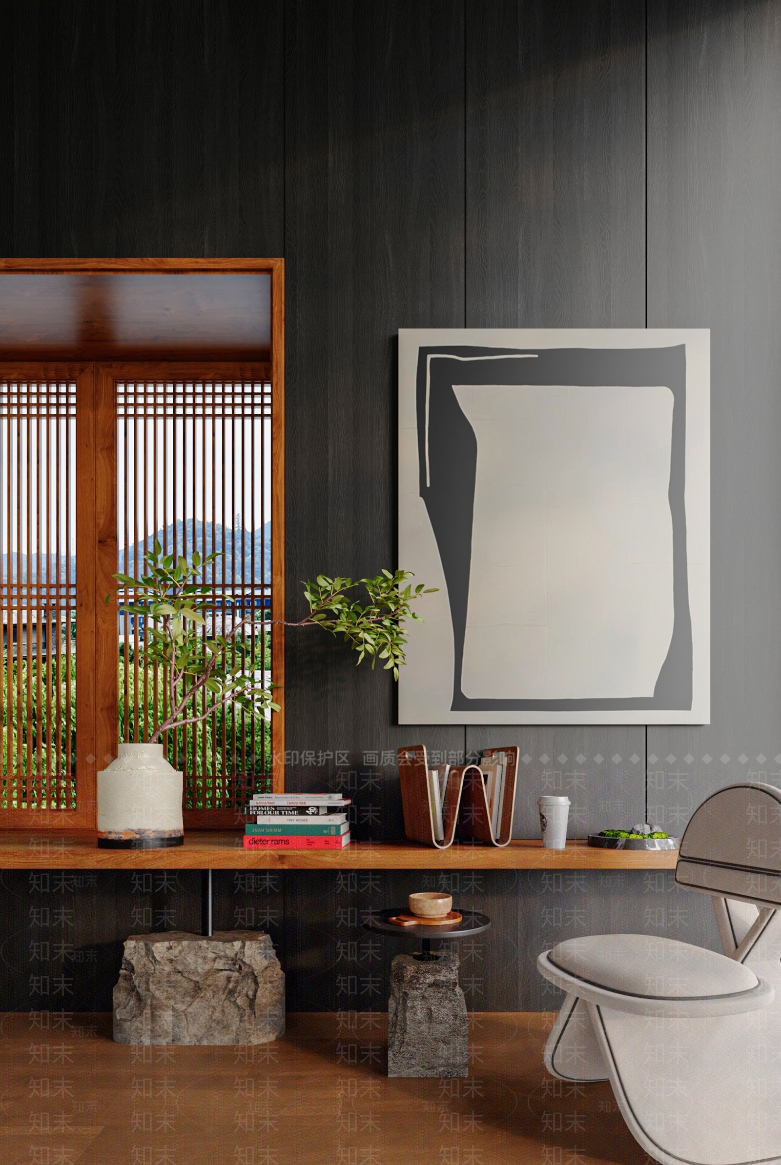 现代中古摆件组合3D模型下载【ID:1189255083】