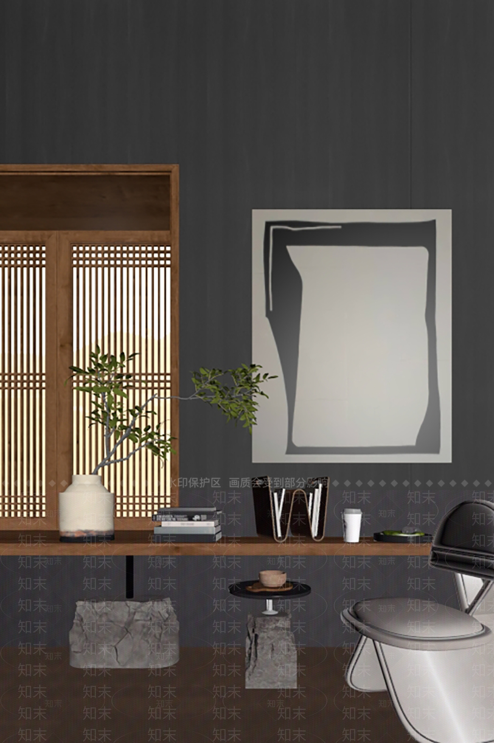 现代中古摆件组合SU模型下载【ID:1189255471】