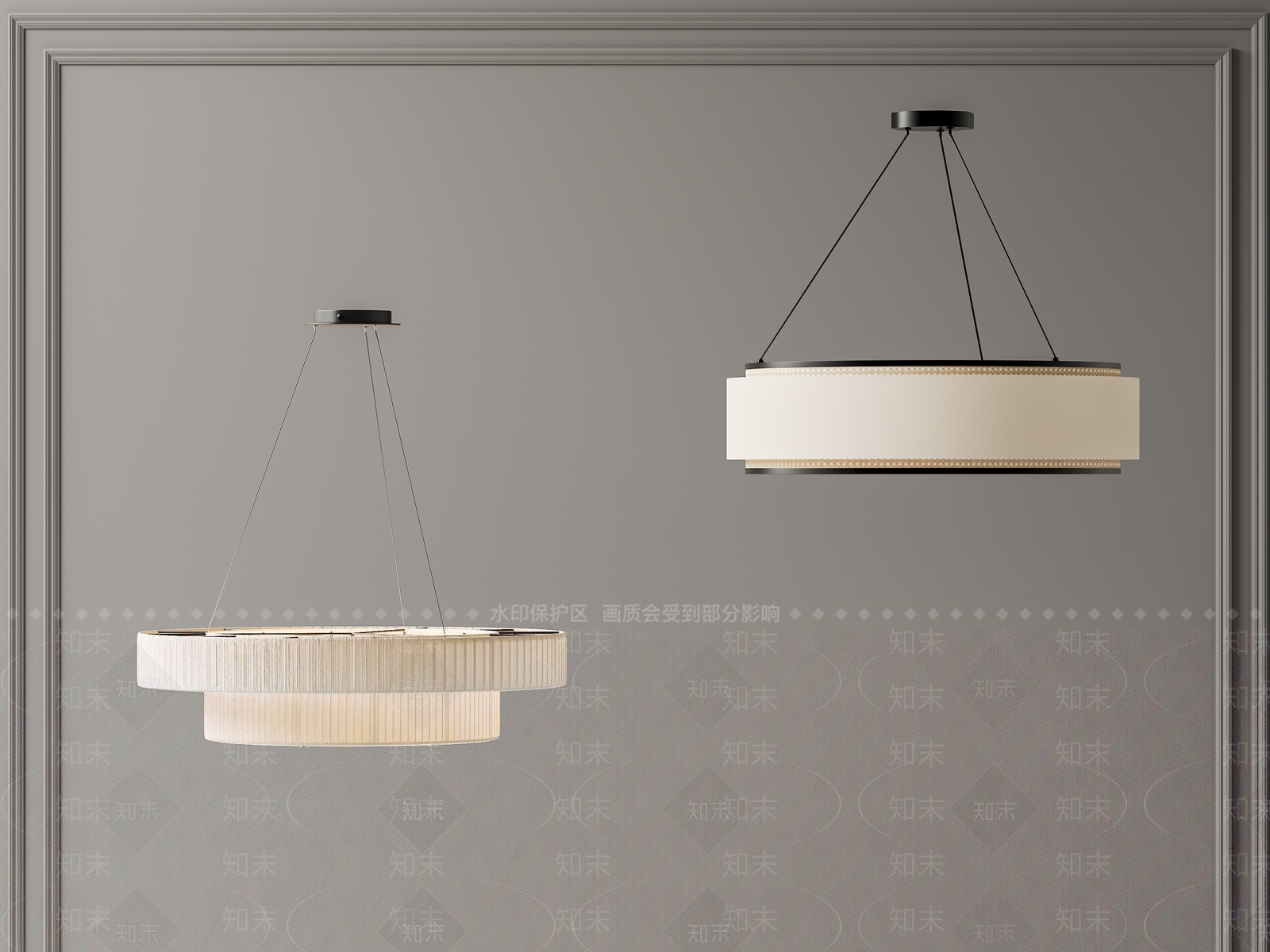 新中式中式吊灯3D模型下载【ID:1189258409】