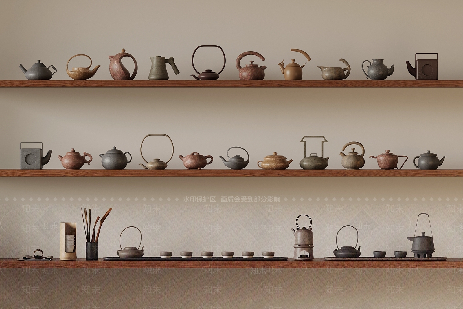 茶具SU模型下载【ID:1189259504】