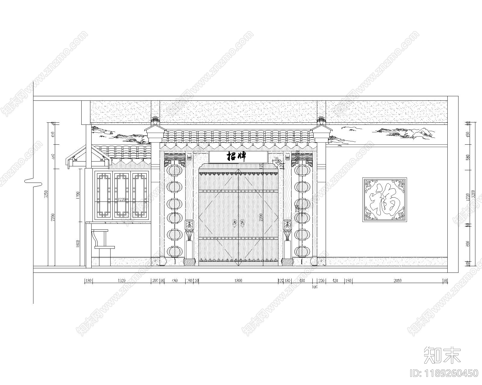 中式其他餐饮空间cad施工图下载【ID:1189260450】