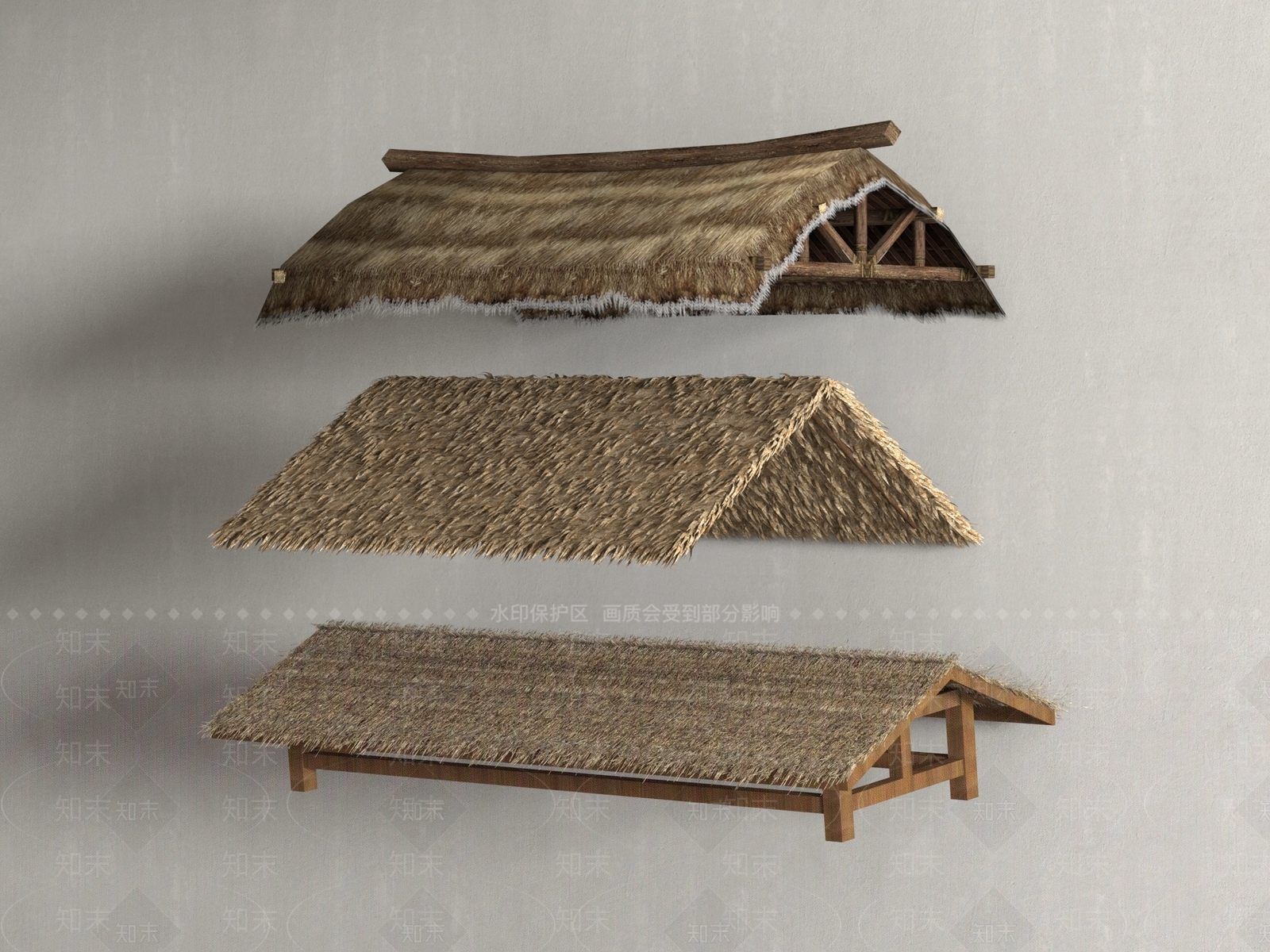 现代遮阳棚3D模型下载【ID:1189267439】