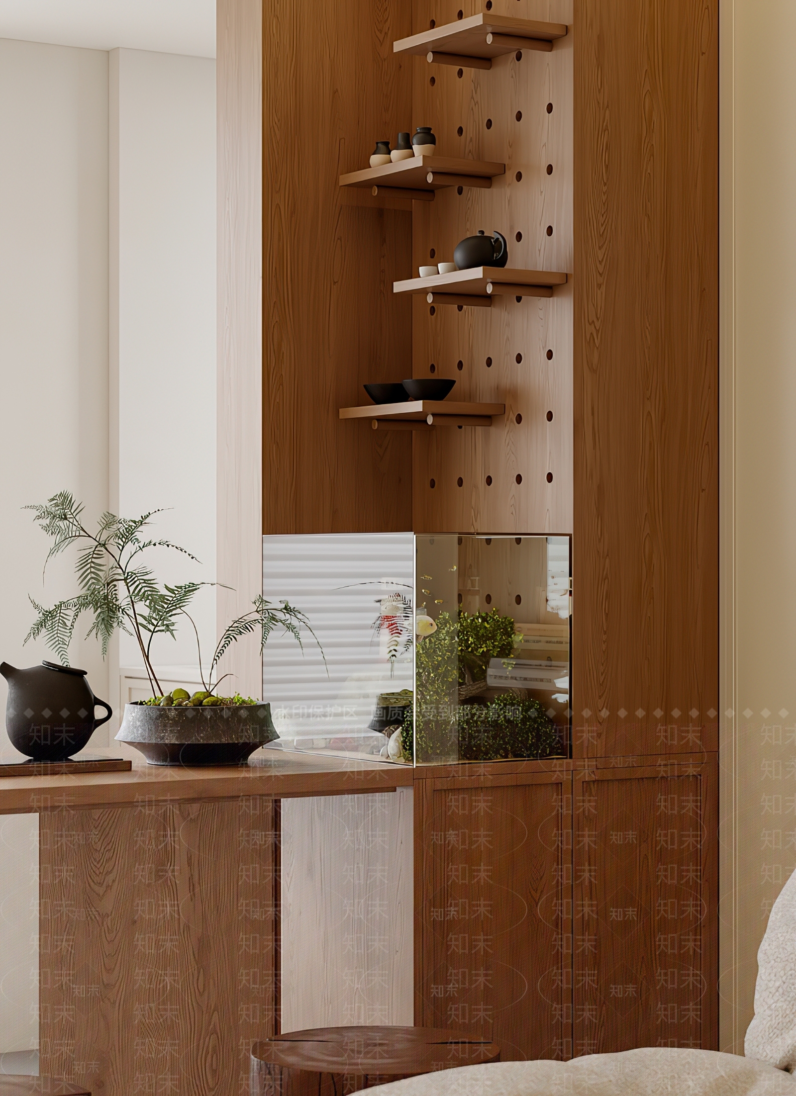 中古奶油鱼缸3D模型下载【ID:1189267941】