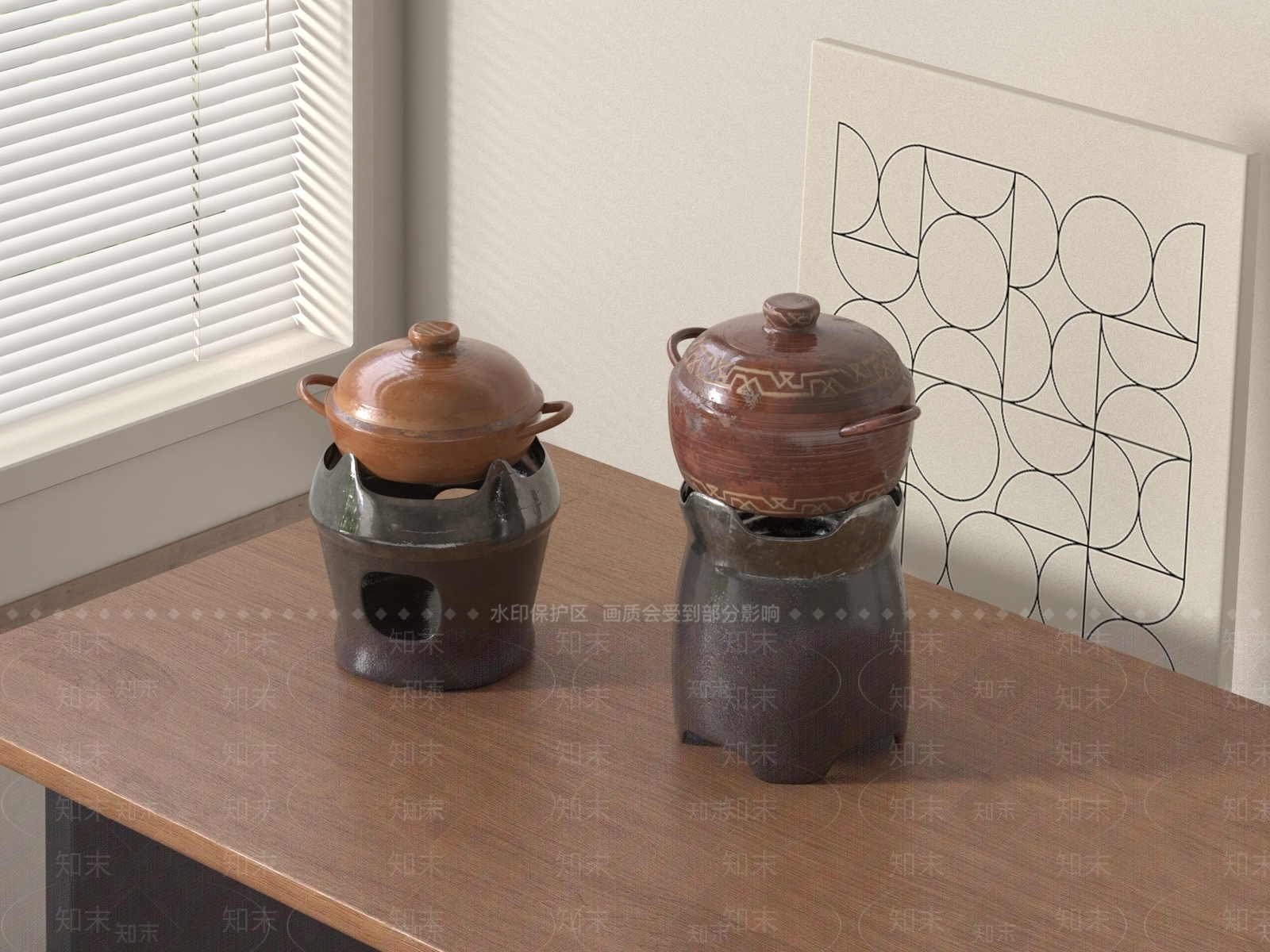 厨房用品组合SU模型下载【ID:1189269237】