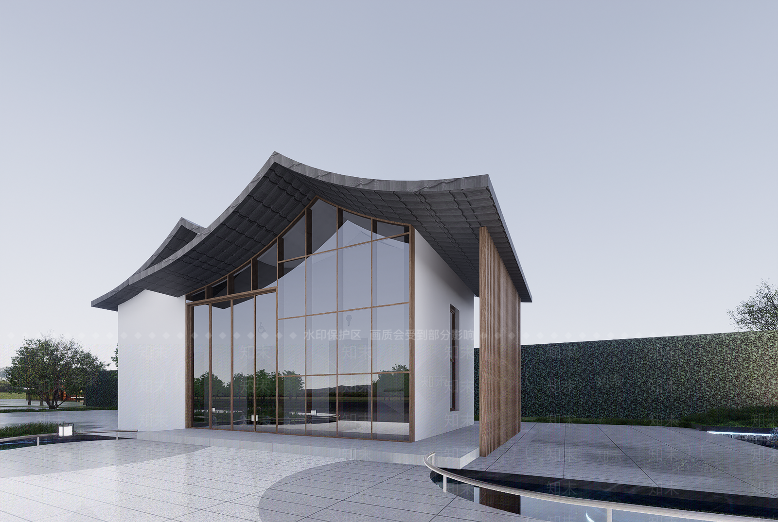 新中式中式小公建SU模型下载【ID:1189271402】