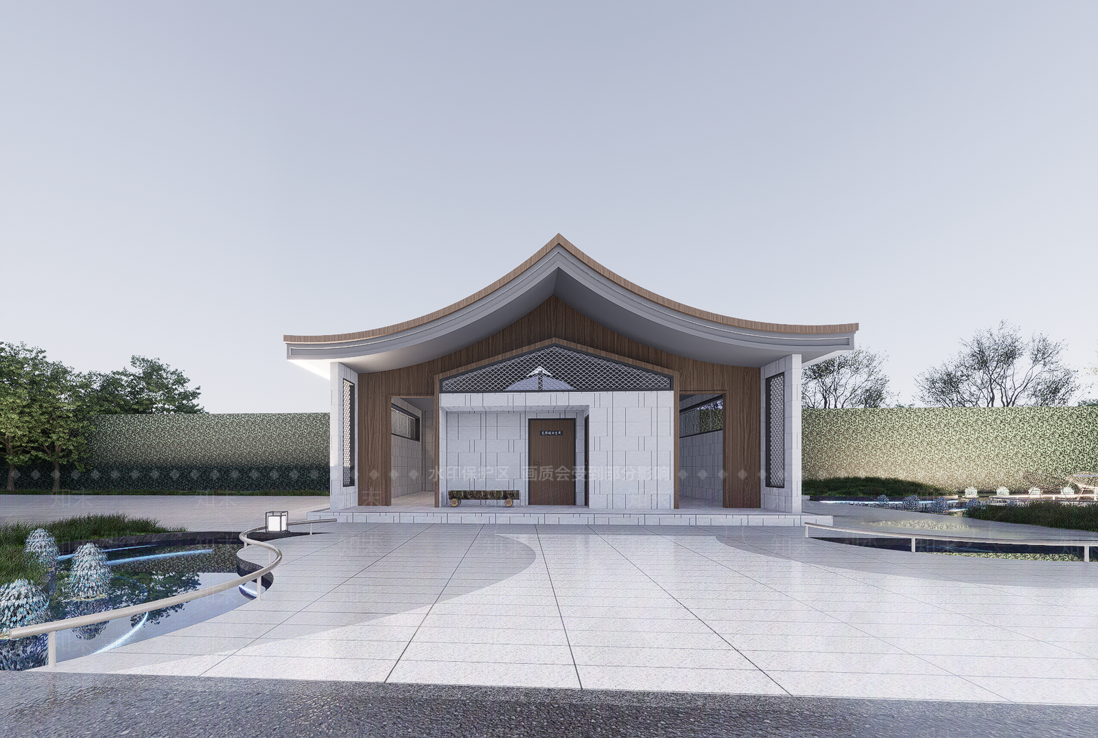 新中式中式小公建SU模型下载【ID:1189271791】