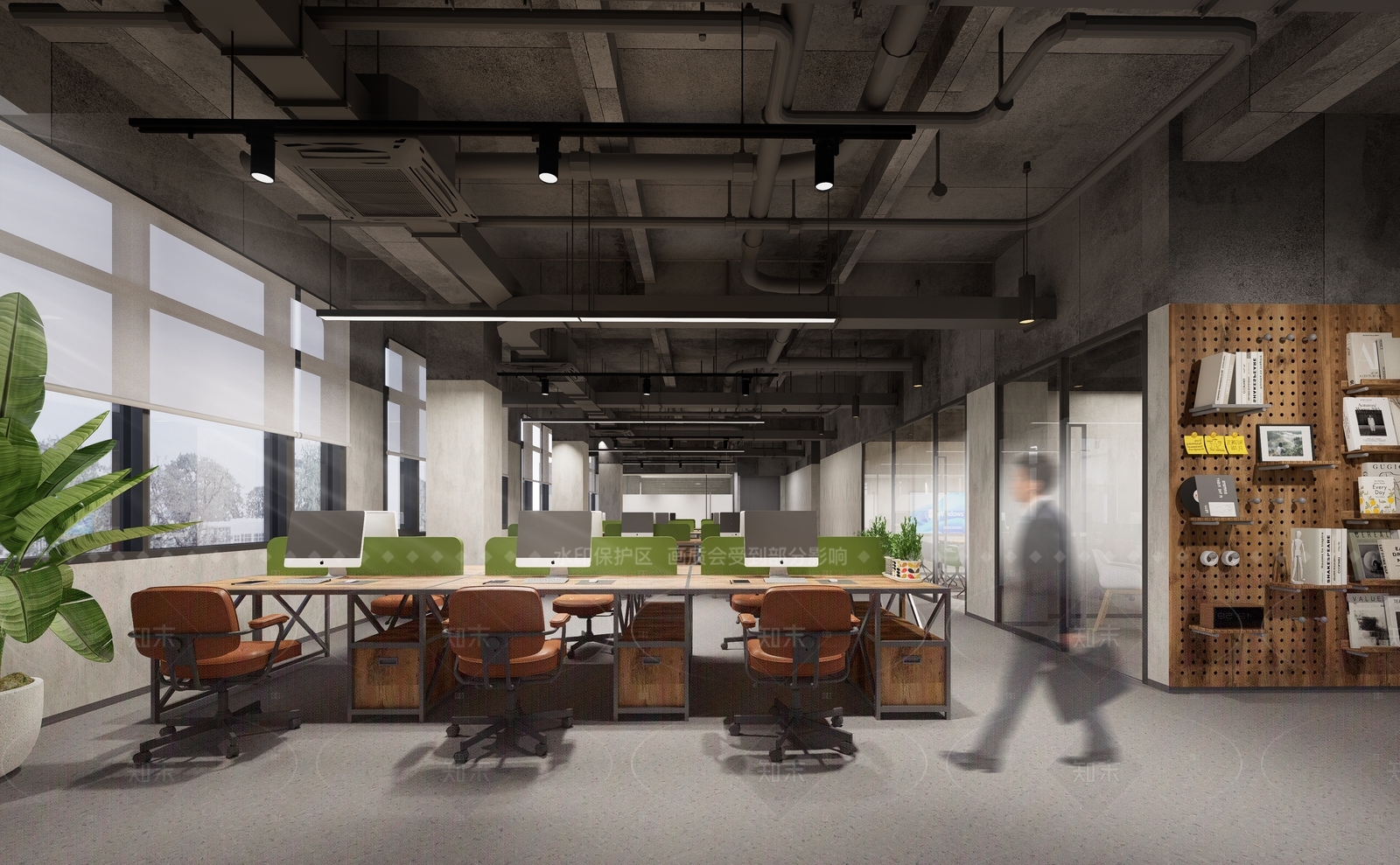 工业办公区SU模型下载【ID:1215988420】