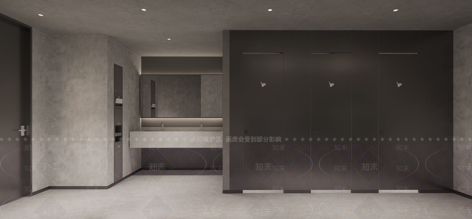 工业公共卫生间SU模型下载【ID:1189273108】