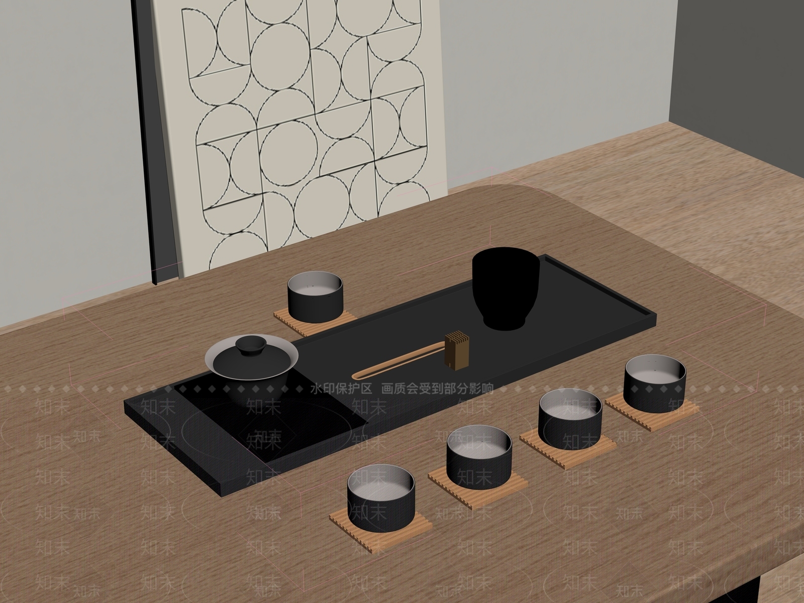 茶具SU模型下载【ID:1189277313】