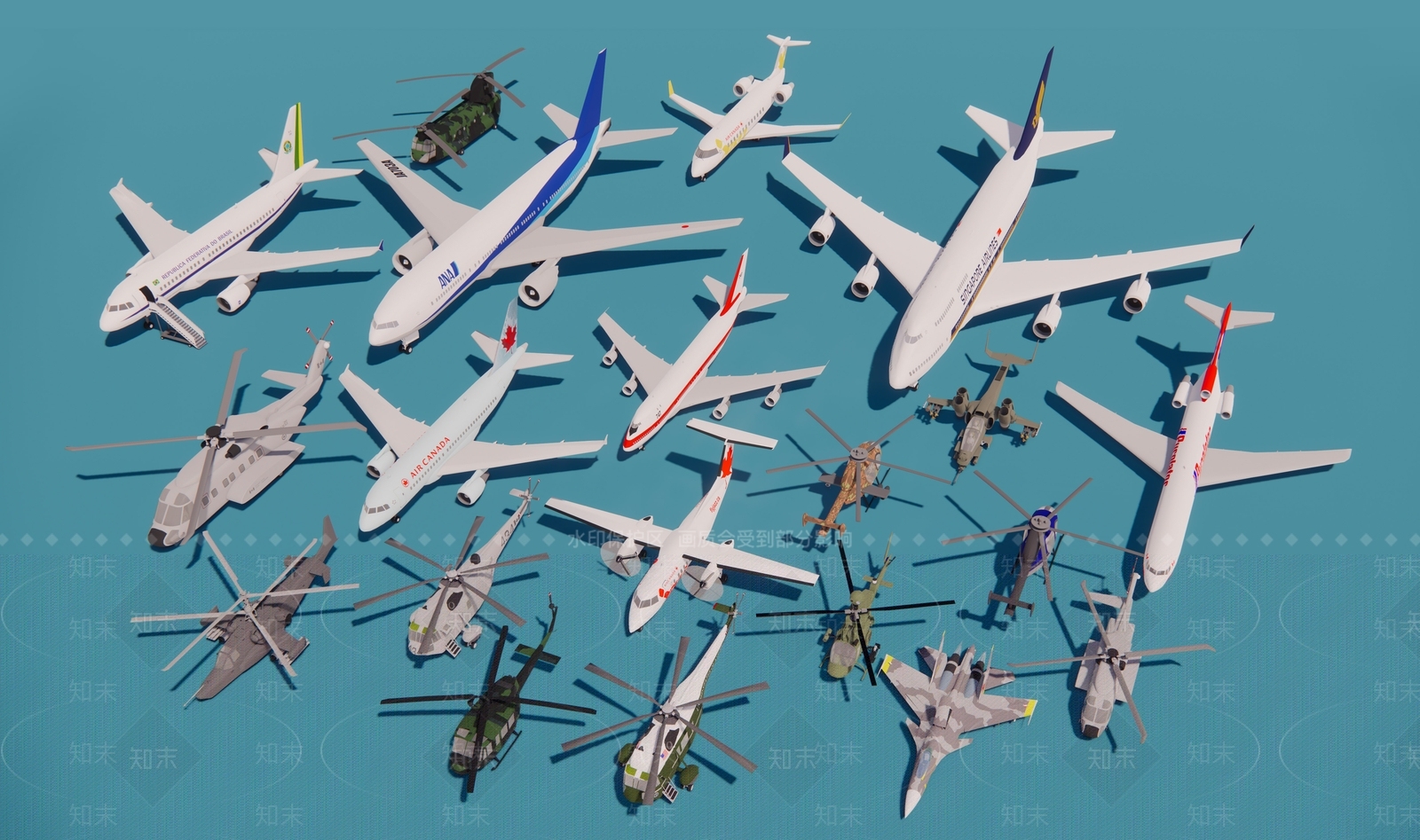 飞机SU模型下载【ID:1189278305】