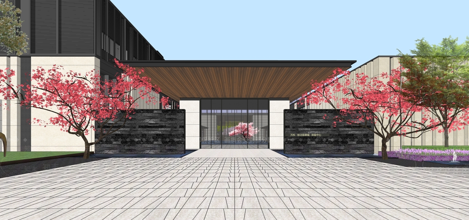 现代小区建筑SU模型下载【ID:1189282330】