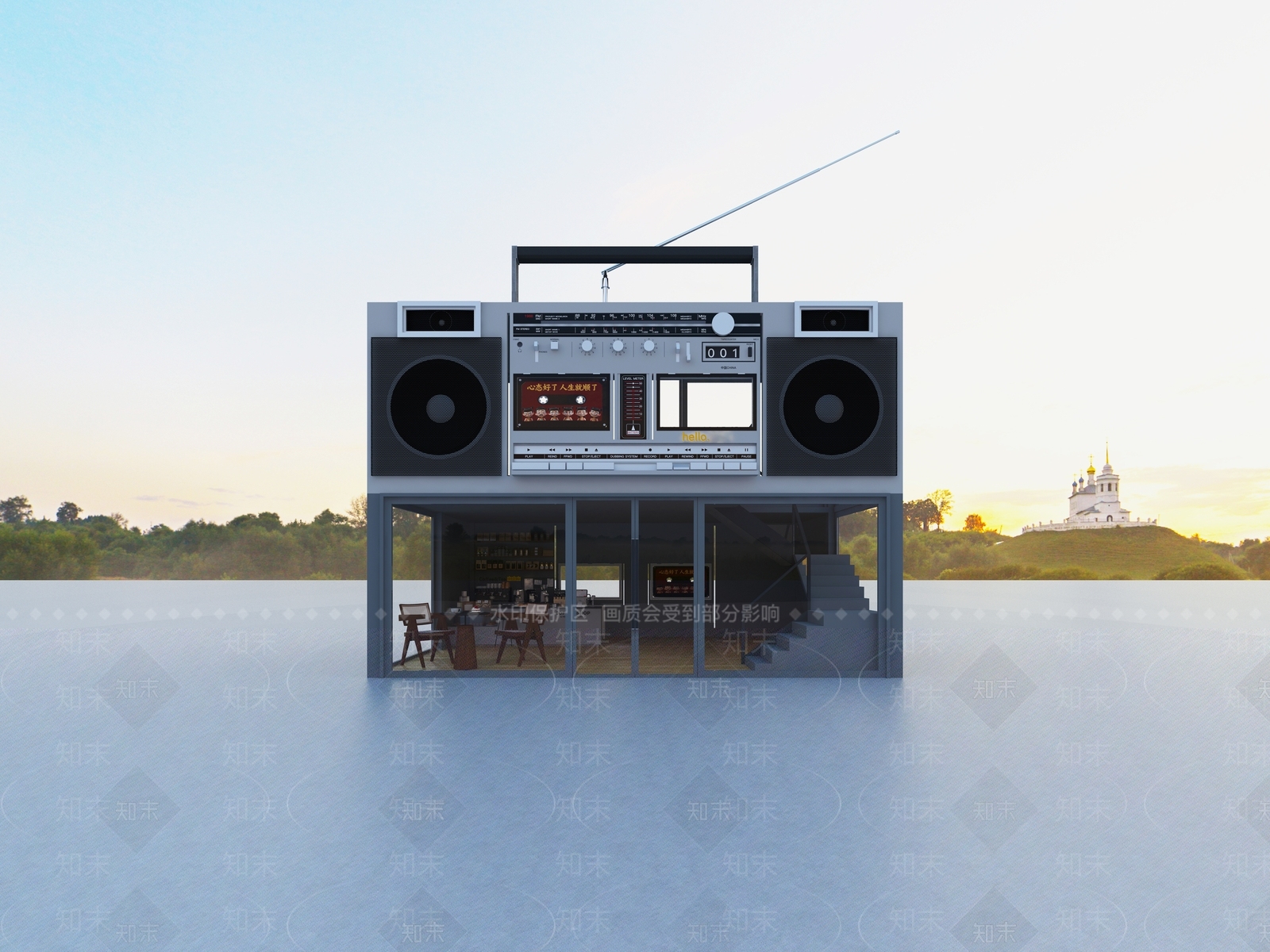 中古复古咖啡厅3D模型下载【ID:1189284268】