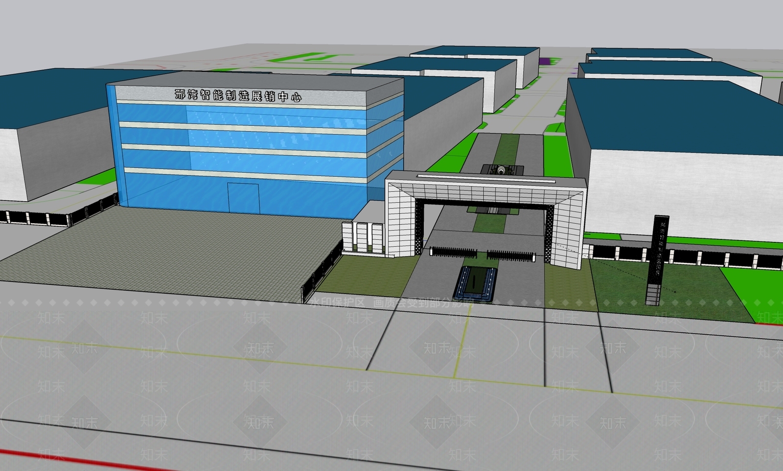 现代其他工业建筑SU模型下载【ID:1189285382】