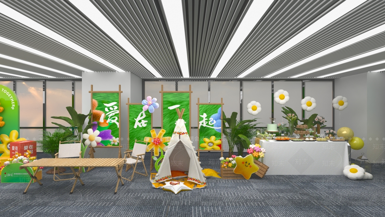 现代美陈3D模型下载【ID:1189287026】