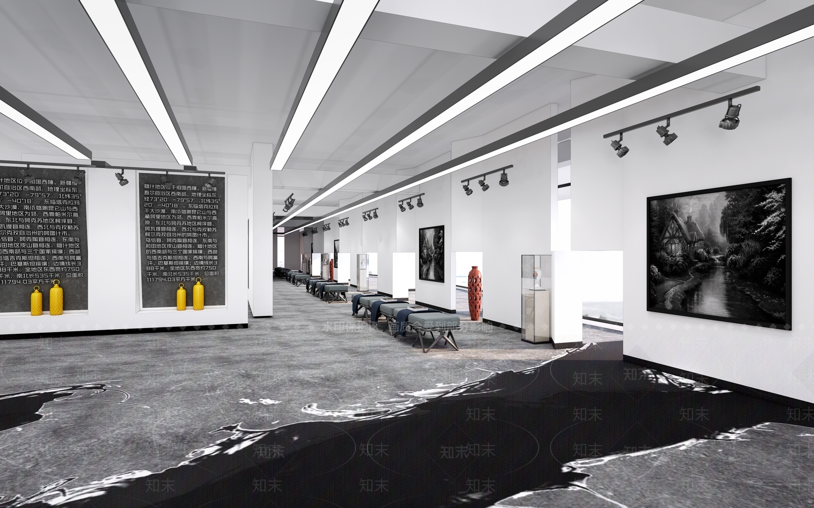 现代其他展厅SU模型下载【ID:1189287744】
