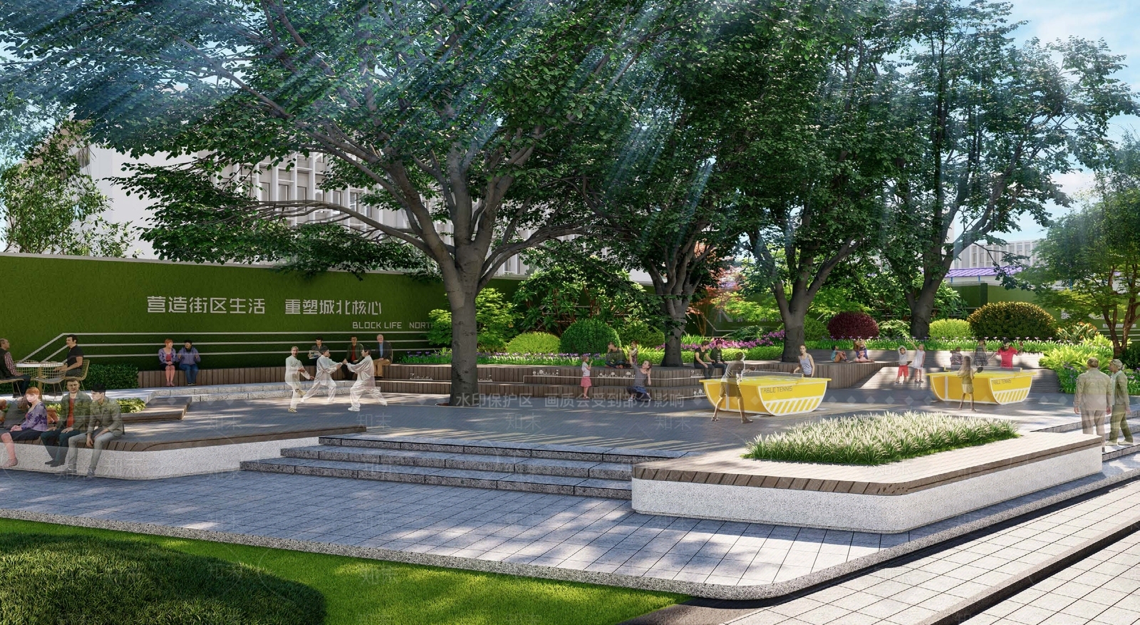现代口袋公园SU模型下载【ID:1189292591】
