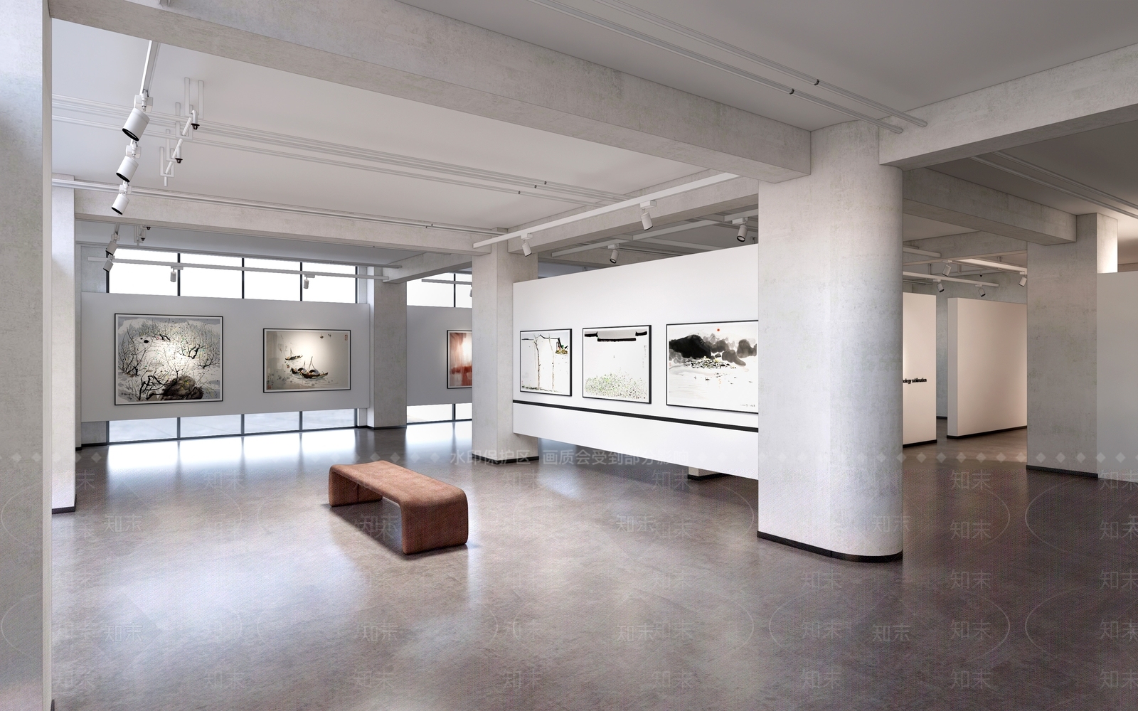 现代文化展厅SU模型下载【ID:1189295435】