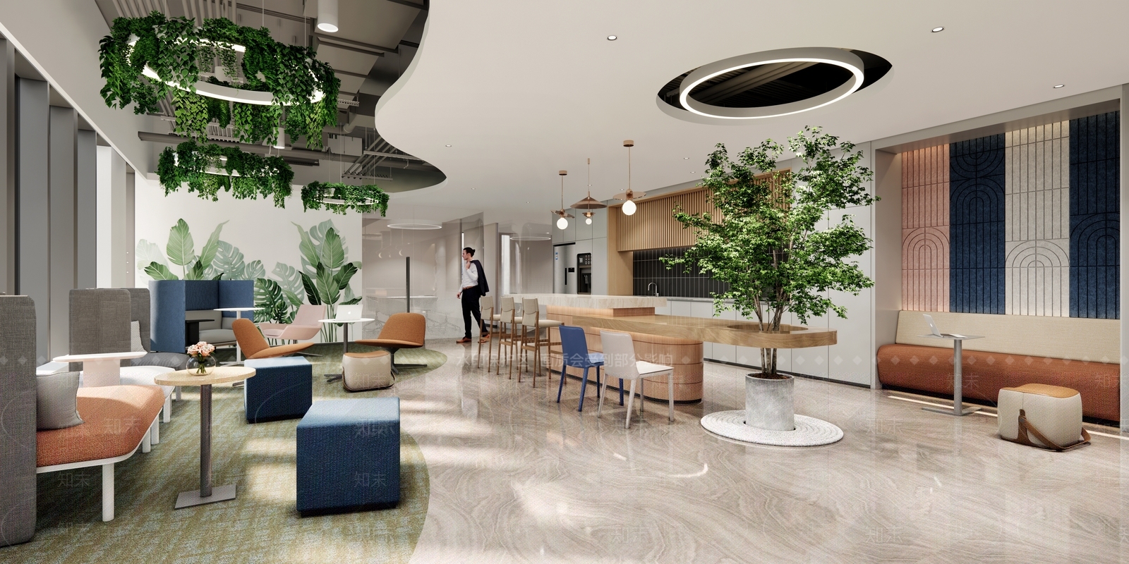 现代茶水间SU模型下载【ID:1189295735】