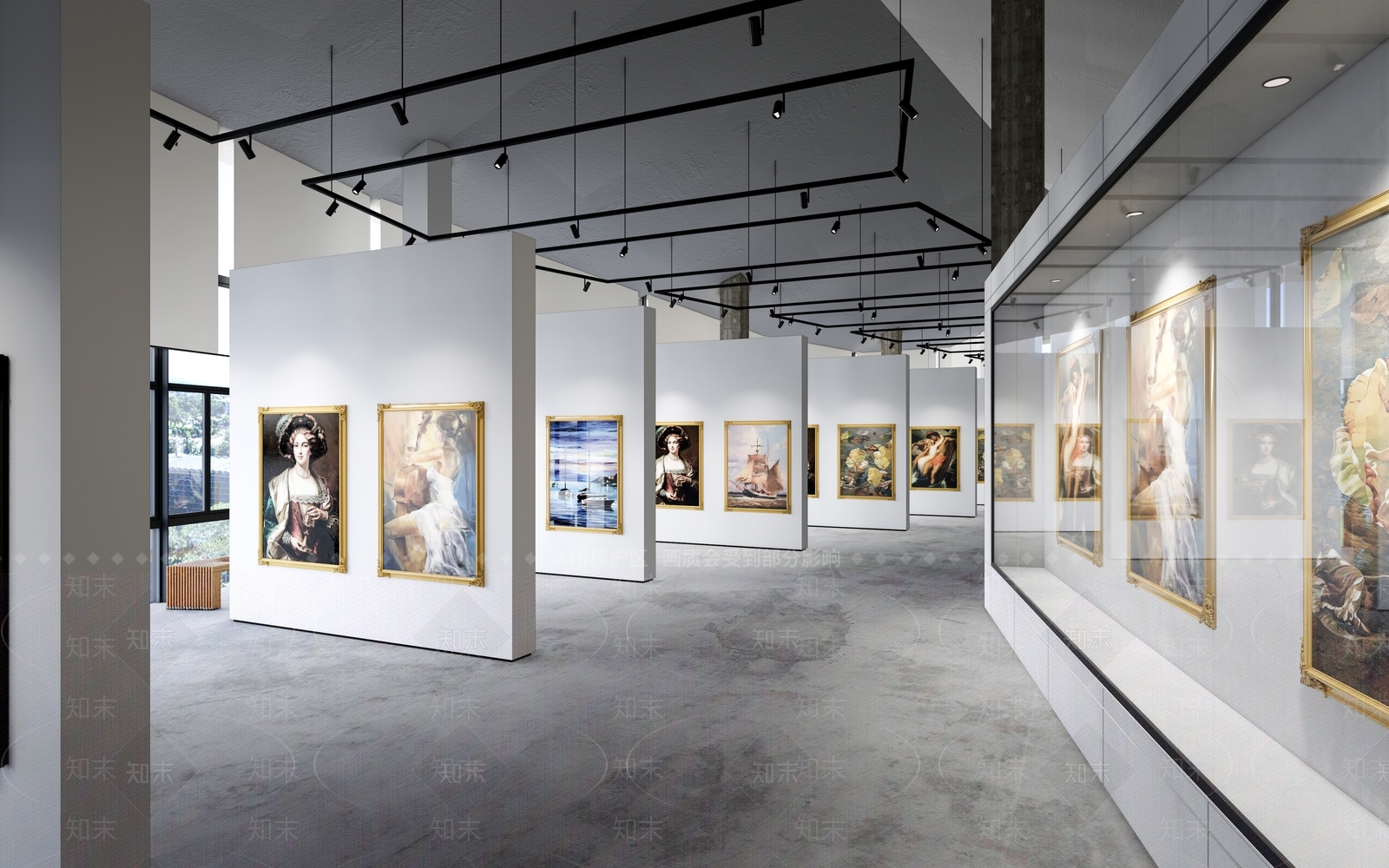 现代文化展厅SU模型下载【ID:1189296766】