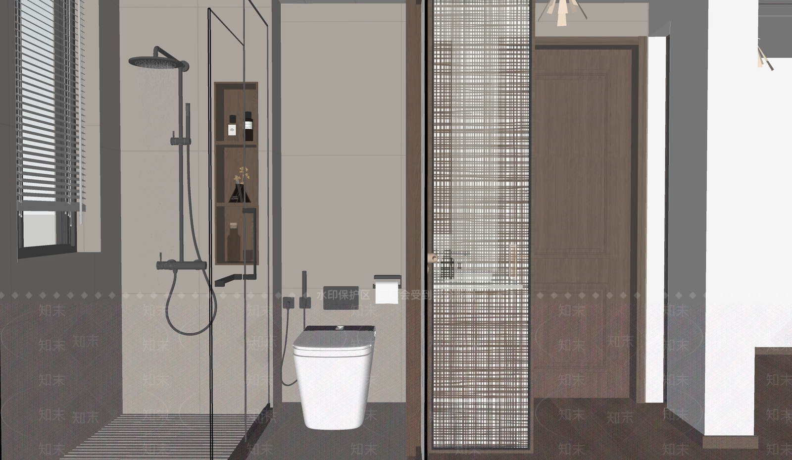 新中式卫生间SU模型下载【ID:1189298377】