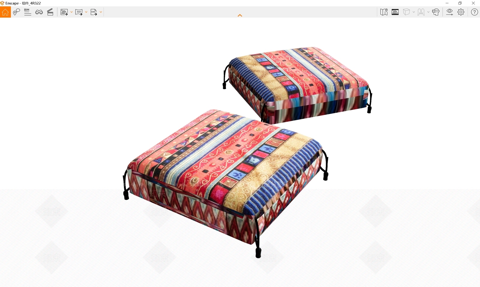 北欧简约单人沙发SU模型下载【ID:1189301662】