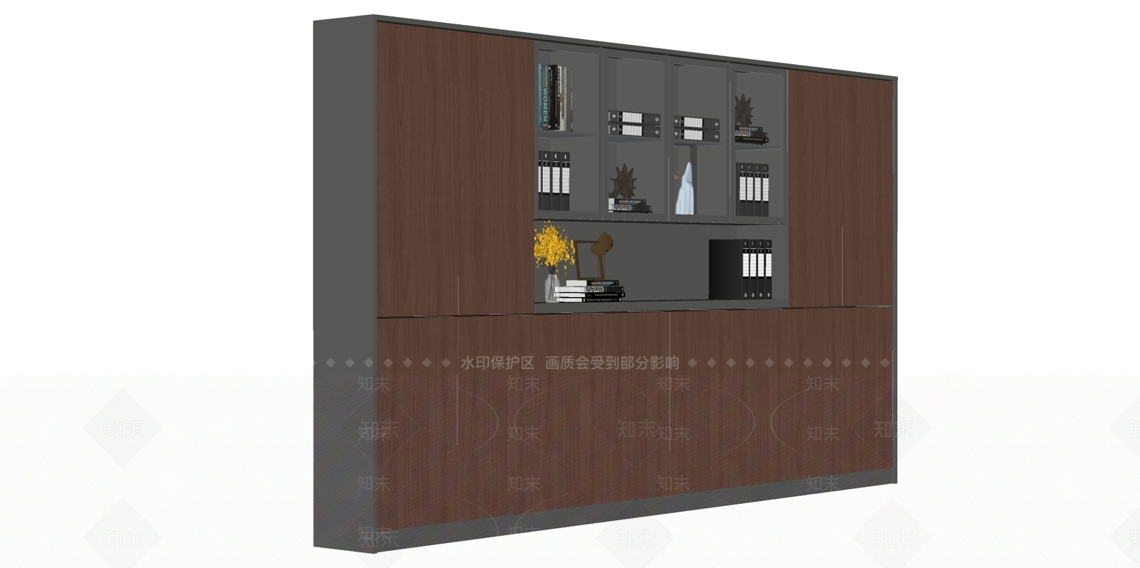 现代文件柜SU模型下载【ID:1189302069】