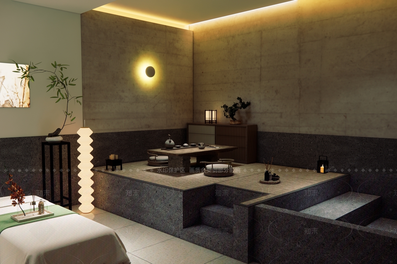 新中式会所SU模型下载【ID:1215934466】
