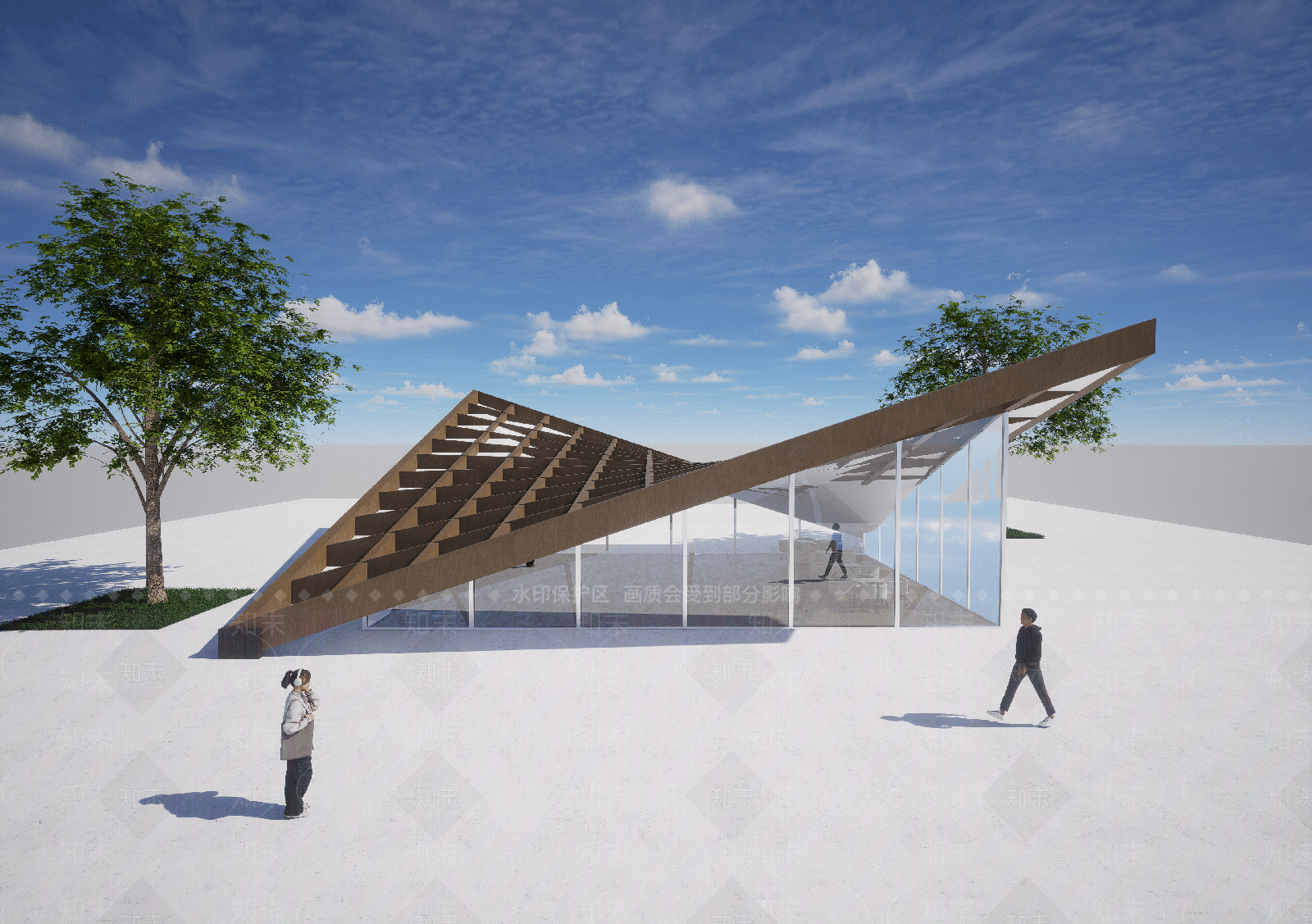 现代其他商业建筑SU模型下载【ID:1189307743】