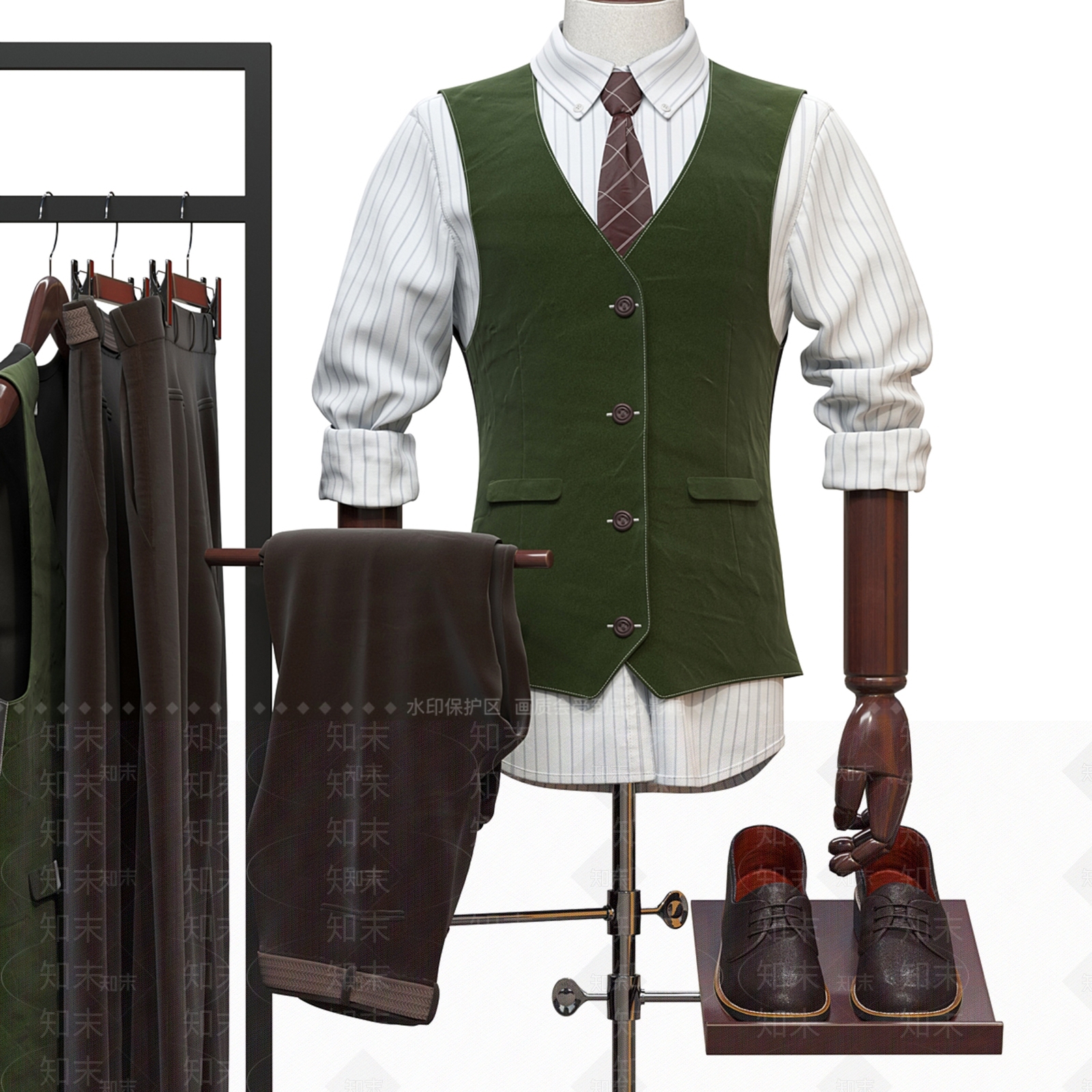 衣服SU模型下载【ID:1189311984】