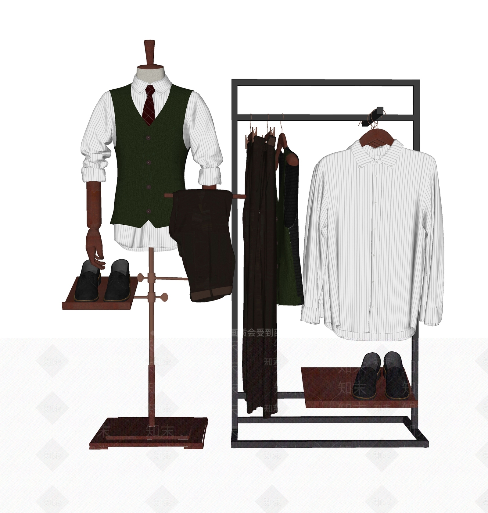 衣服SU模型下载【ID:1189311984】