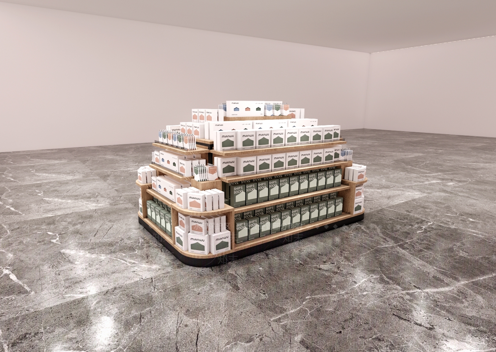 现代超市SU模型下载【ID:1189314319】