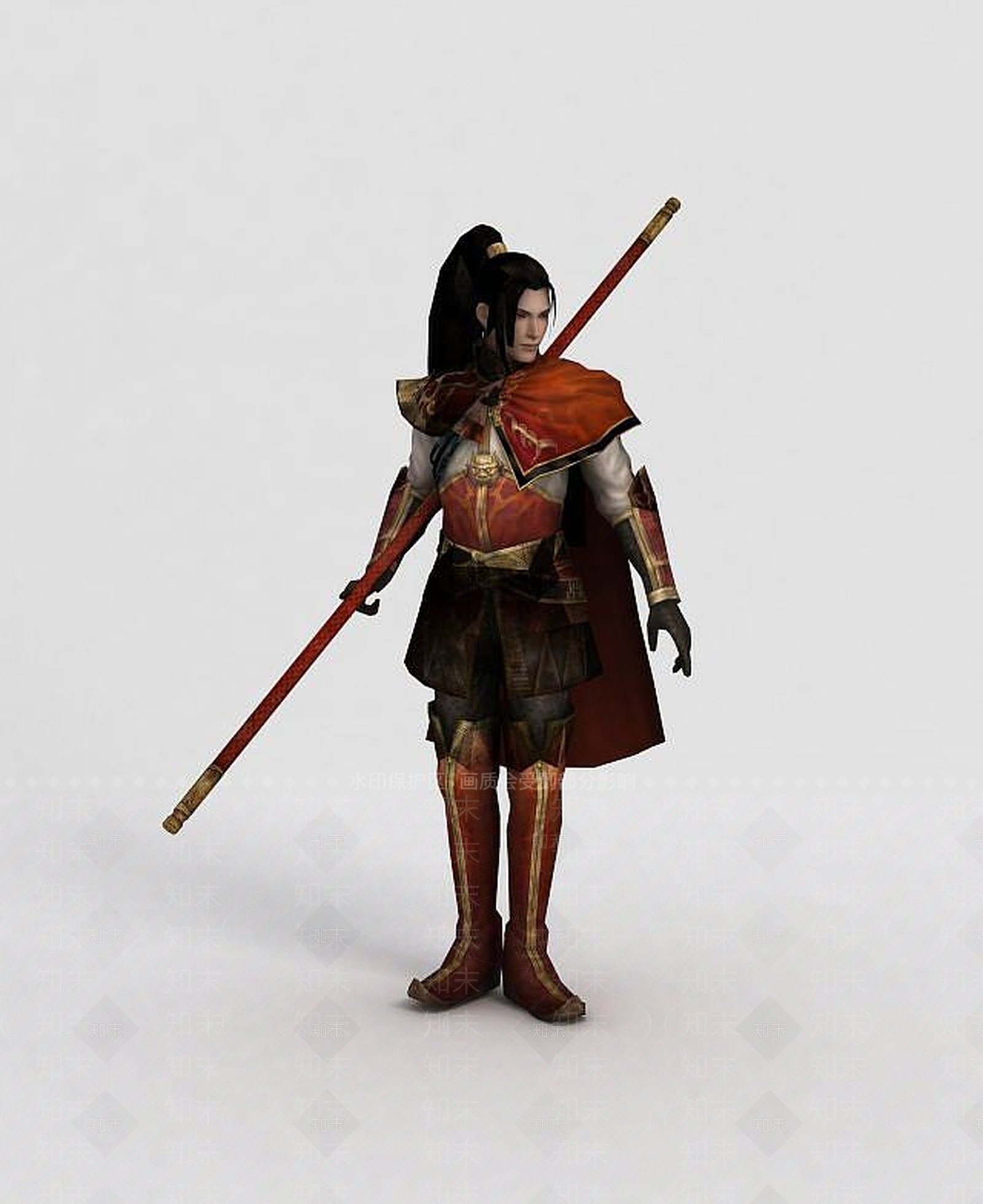 现代三国游戏角色人物周瑜3D模型下载【ID:1189314564】